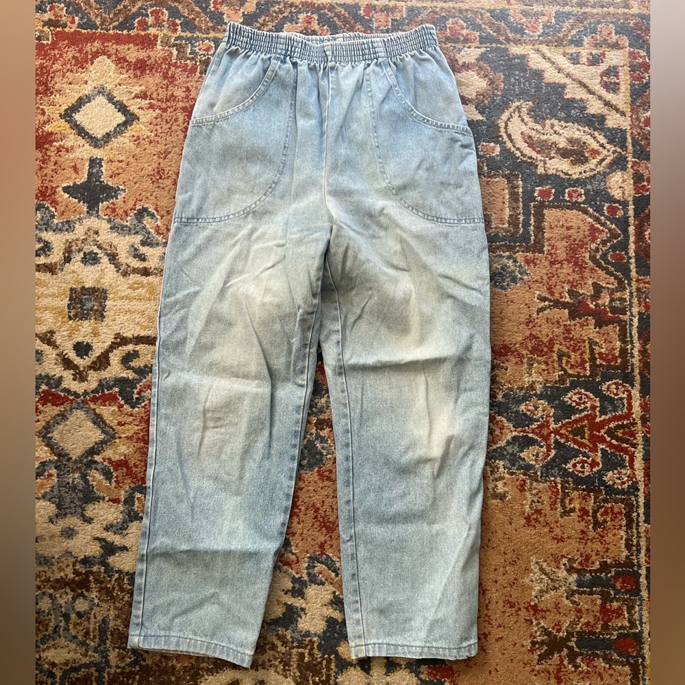 BRIGGS elastic waist jogger jeans